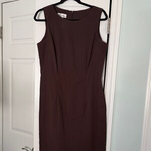 Dress Barn Chocolate Brown Midi Dress